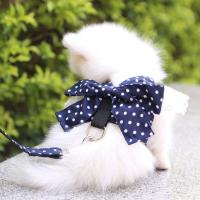 Harnés Para Perros Con Encaje Hermoso Correa Para Gatos Con Lazo Cuerda De Pecho Para Perros Accesorios Para Mascotas Rojo Lazo - details 9