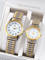 Reloj De Cuarzo Retro Elegante Para Parejas Reloj Analógico De Negocios Clásico Moda Regalo Para Amantes Material De Aluminio No Resistente Al Agua - details 0