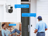Cámara de Vigilancia WiFi interior,1PC Cámara de Segurad WiFi 4K 8MP, 2PCs Lente de 4MP Total 8MP Doble Lente 2,4 GHz Cámara IP Inalámbrica, Monitoreo de CCTV de Segurad Doméstica, inteligencia Artificial de Seguimiento Humano - details 9