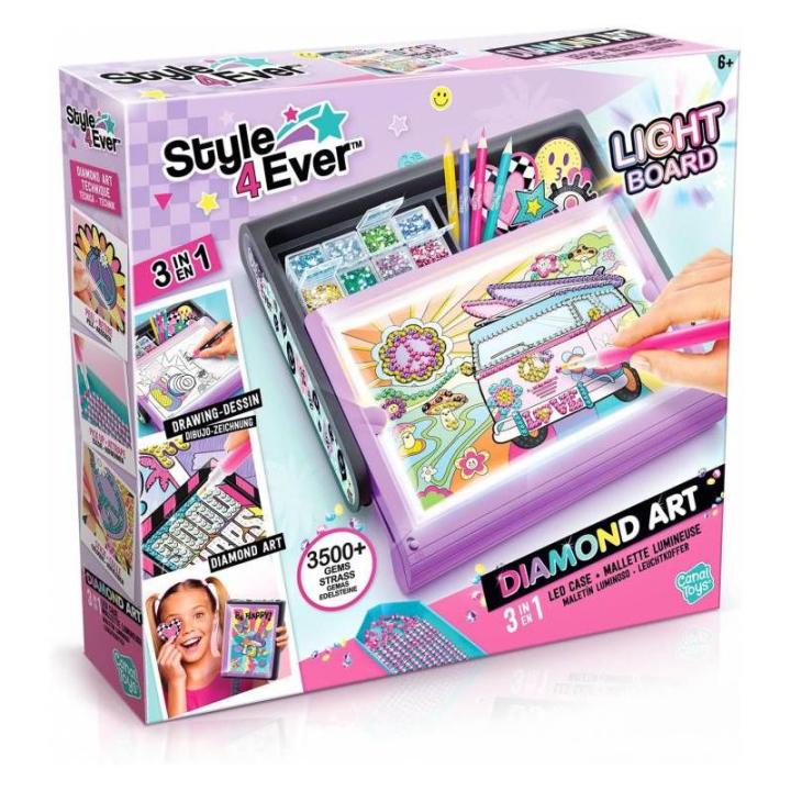 STYLE 4 EVER DIAMOND ART MALETÍN LED DE CANAL TOYS