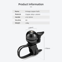 Campana De Bicicleta Retro Sonido Fuerte Y Claro Adorno De Manillar Para MTB Y Ciclismo De Carretera Alarma De Seguridad Para Ciclismo - details 17