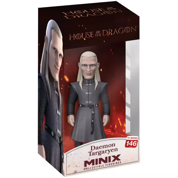 Figura Minix Daemon Targaryen La Casa del Dragon 12cmFigura  Coleccionable - Idea de Regalo- Mercancia Oficial - Juguetes para Niños y Adultos - Movies Fans - Muñeco para Coleccionistas y Exposición - 1