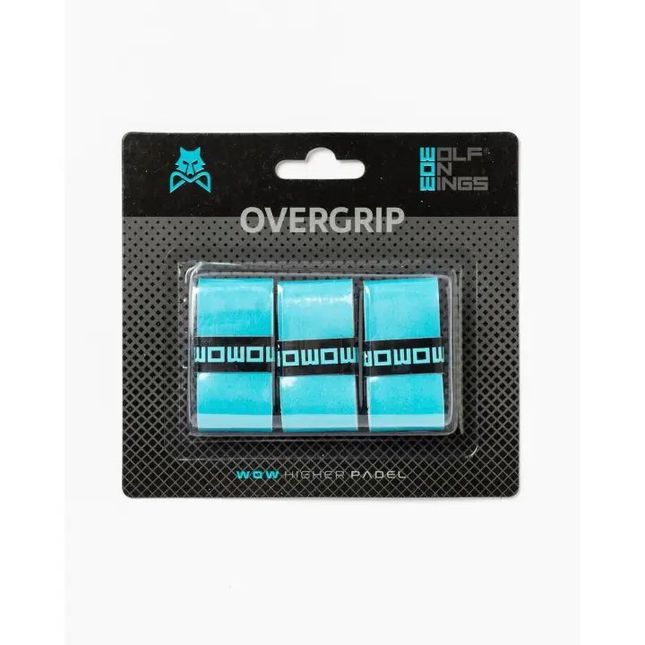 Overgrip Wolf On Wings Liso Turquesa, 3 Piezas por Paquete - 1