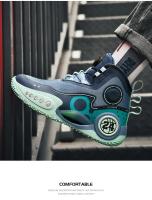 Nuevos Zapatos De Baloncesto Para Hombres 2024 Deportivos Transpirables Zapatillas De Atletismo Para Mujeres Entrenamiento Con Cordones Microfibra CANVAS Suela EVA Tamaño Medium - details 26