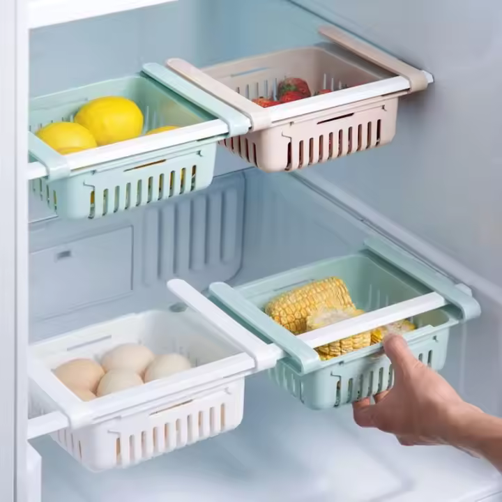 Pack 2 Organizador de Nevera Extensible - Almacenamiento de la Organización de la Cocina - 1