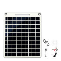 Cargador Solar De 100W Con Dos Puertos USB Impermeable Y Portátil Para Camping Al Aire Libre Senderismo Y Dispositivos De Emergencia Panel Solar Monocrómico De Alta Eficiencia - details 0