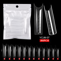 60pcs Extensiones De Uñas Falsas Art Acrílicas UV Gel Polvo Moldes De Escultura Cubiertas Completas Presión En Manicura Suministros Herramientas Para Dedos - details 13