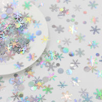 PVC Confeti De Encaje De Nieve Pequeño Y Redondo Para Decoración De Fiestas Navideñas Bodas Y Cumpleaños Tema De Invierno Y Tierra De Los Elfos - details 2