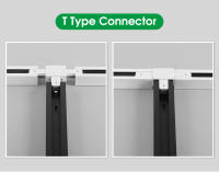 0.5M 1M Rail De Túnel LED Conectores De Forma L Luz De Pista Para Hogar Y Tienda Acabado De Niquel Pulido Moderno - details 5