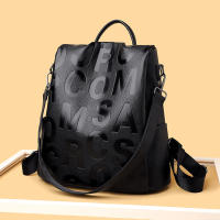 Mochila antirrobo con letras para mujer, bolso de hombro femenino de cuero PU de alta calidad, bolso escolar impermeable para niña - details 18