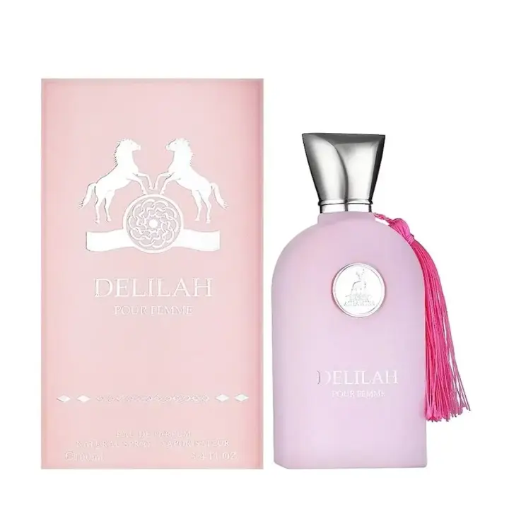 Perfume árabe de mujer DELILAH POUR FEMME MAISON ALHAMBRA 100ml,Fragancia floral, fresca, oriental ,Colonia de mujer  oriental Maison Alhambra NOVEDAD - 1