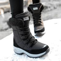 Botas De Invierno Para Mujer Con Plataforma Y Forro De Peluche Botas Altas Impermeables Cómodas Y Cálidas Para Outdoor - details 3
