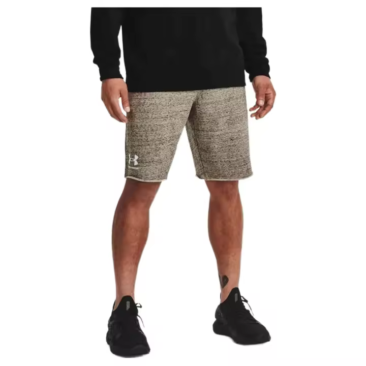 Pantalon Corto Under Armour Rival Terry para hombre en color gris - 1