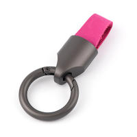 Llavero De Titanio Y Cuero Vacío Llavero De Coche Para Hombre Llavero De Colgante Creativo Accesorio Pequeño EDC Regalo Ideal Para Exteriores - details 6