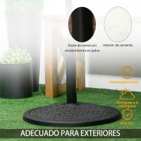 Outsunny Base de Sombrilla de Hormigón Soporte para Parasol de 14 kg Pie de Parasol para Mástil de Ø32-38 mm para Jardín Terraza Patio Ø46x34 cm Negro - details 4