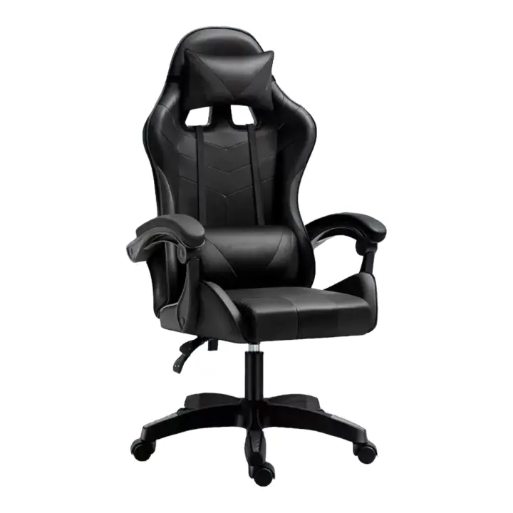 Silla Gaming para Escritorio, Oficina y Juegos Online Giratoria. Silla Cómoda de Altura Ajustable para Gaming ergonó\mica, de piel sintética.Silla racing de gaming videojuegos y de oficina. Es ergonómica y con diseño moderno.  (S001 7490 8490 ) - 1