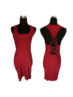 VESTIDO ROJO ROPA MUJER VESTIDOS MARCA GENERICA - details 0