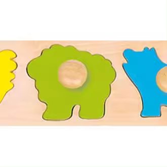 Cayro - Rompecabezas de madera de animales de colores - 1