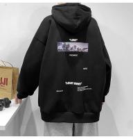 Sudadera De Moda Para Hombre Cuello Alto Casual Estampado Kawaii Hip Hop Estilo Harajuku Oversized Para Otoño Primavera - details 16
