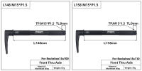 HEPPE Juego De Frente Para Bicicleta Con Eje Transversal Compatible Con Bicis MTB Y Carretera Quick Release M15xP1.5 Longitud 120-158mm Piezas - details 1