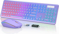 Teclado Y Ratón Inalámbricos Con Iluminación Retroiluminada Recargable JOMAA Set De Teclado Completo De 108 Teclas Y Ratón Para Desktop Laptop Tablet - details 0
