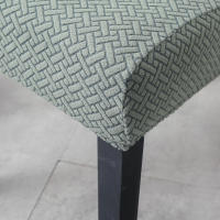 Funda De Silla De Comedor Elástica Gruesa Y Elegante Para Cocina Hotel Boda Banquete Cubierta De Silla Moderna En Tela Spandex/Poliéster - details 12