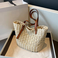 Bolso De Hombro Para Mujer Casual De Rotura Gran Capacidad Tejido De Paja De Verano Bolso De Playa Bolso De Viaje Para Dama - details 17