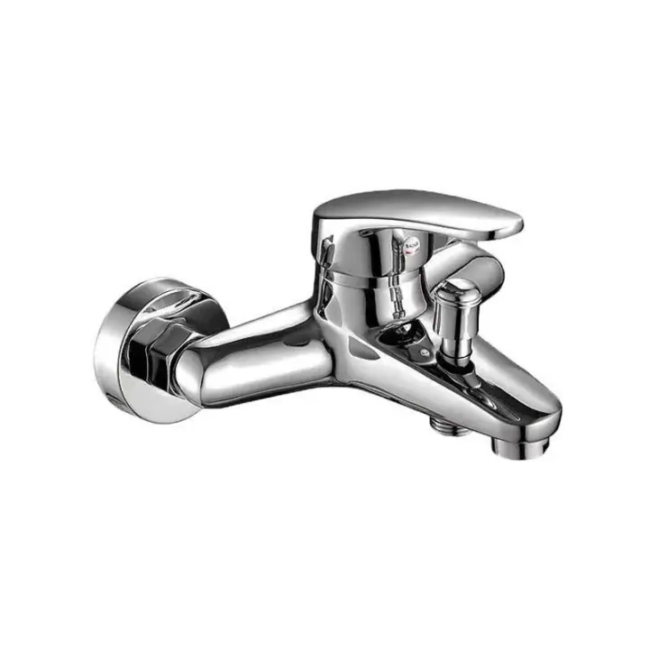 BIT Grifo de Bañera con Alcachofa de Mano (3 modos), Mezclador Monomando Cromado Baño y Ducha, Incluye Soporte de Pared y Manguera de Ducha de 1,5-1.7m extensible - 1