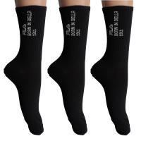 Fila-Pack-3 Calcetines Largos de Algodón F5602 para Hombre