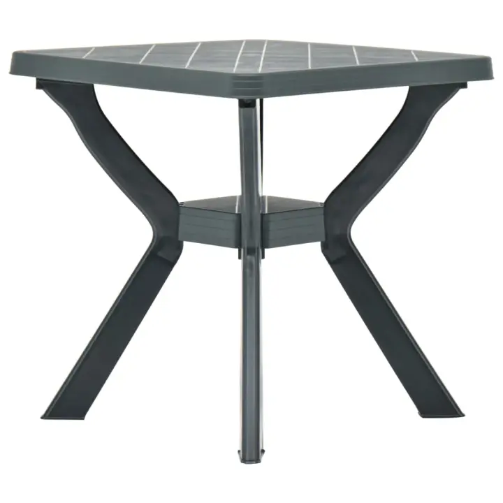 Mesa bistro de plástico verde 70x70x72 cm - 1