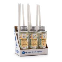 La Casa de los Aromas - Ambientador Mikado Aroma Azahar - Set Difusor Líquido para Reposición con Varillas - Fragancia Duradera - Ideal para el Hogar, Baño, Casa - 6 x 100 ml - details 0