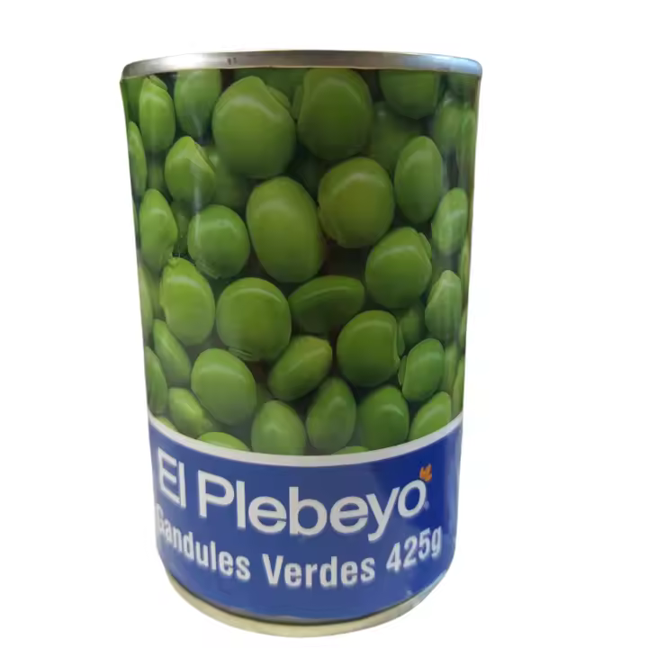 El Plebeyo Gandul Verde 425ML - Legumbre Enlatada de alta calidad para tus recetas de cocina - Producto de marca recomendada - 1