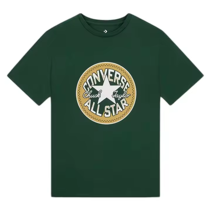 Camiseta de Manga Corta Converse Chuck Remix para hombre en color verde - 1