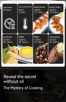 Freidora de aire sin aceite con control tactil 4,5L 1400W, horno air fryer digital color negro, Don Feliz - details 0