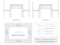 Mantel Mesa Rectangular Efecto Lino Mantel Antimanchados Decorativos para Casa - details 3