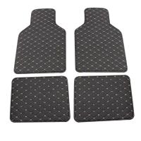 Alfombrillas De Piso Para Coche 4 Piezas Universales En Cuero PU Para Automóviles Camiones SUV Alfombras Delanteras Y Traseras Accesorios De Coche - details 4