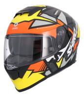 CASCO SHIRO RAPTOR CHASE AMARILLO ROJO MATE - details 1
