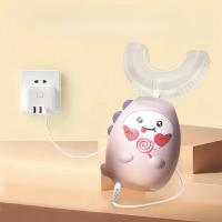 Cepillo De Dientes Eléctrico Para Niños En Forma De U De Silicona Automático Sonic 360 Grados Cepillo Inteligente Para Niños - details 5