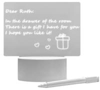 Lámpara 3d personalizable con alimentación USB para escribir mensajes, dibujar Regalos originales para parejas san valentín - details 2