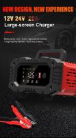 Cargador Inteligente De Batería Para Coche Y Motocicleta FOXSUR 20A/10A 12V/24V Compatible Con Lithium AGM GEL Lead-Acid LiFePO4 Set De 1 Pieza - details 0