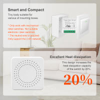Interruptor Inteligente 16A Tuya ZigBee 3.0 Para Automatización DIY Módulo De Control De Luz Soporta 2 Maneras De Control Compatible Con Alexa Y Google Home - details 1