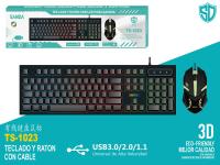 Combo Teclado y Ratón SANDA Red Gaming USB 3.0/2.0/1.1 Alta Velocidad - details 0
