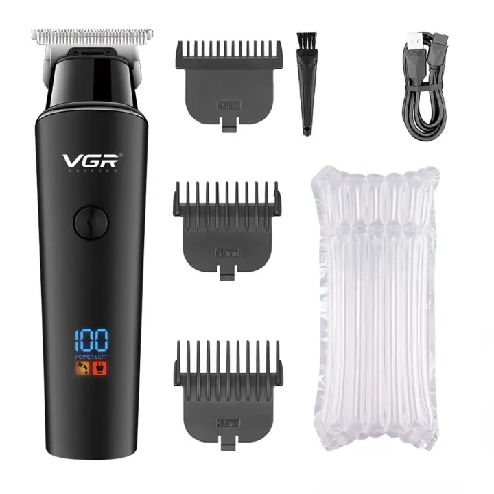 Vgr V-937 de pelo máquina de Corte profesional recargable peluquero hair Clippers Eléctrico trimmers de Piel inalámbrico para Paraguas - 1