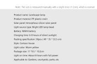 Lámpara De Jardín Solar Para Casa De Hadas Luz LED Impermeable Decoración Exterior Con Diseño Moderno Y Miniatura - details 5