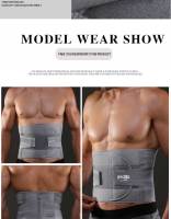 Cinturón Ajustable De Apoyo Para Cintura Para Hombres Y Mujeres Cinturón Respirable Soporte De Cintura Para Adultos Color Gris - details 11