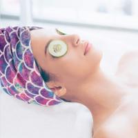 Toalla De Microfibra Para Secado Rápido Para Mujer Con Pelo Largo Gorro De Baño Suave Y Transpirable Túnel De Secado De Pelo Para Dama - details 2