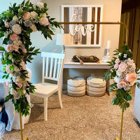 10pc Plantas Artificiales De Sauce Verde Hojas De Eucalipto Falsas Ramas De Flores Para Decoración De Hogar Y Bodas - details 2