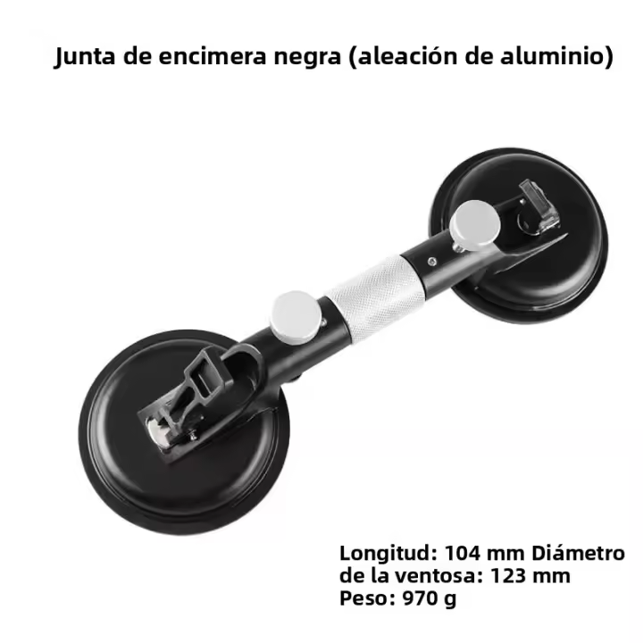 Cucharas De Succión Doble Ajustable Para Azulejos Vidrio Piedra Herramientas De Construcción Para Tirar Y Alinear Superficies Planas - 1