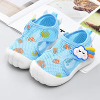 Zapatos De Malla Doble Transpirables Para Bebés Niños Y Niñas Con Suela Suave Y Elástica Antideslizante Para Aprender a Caminar Comodidad Y Estilo En Verano - details 0