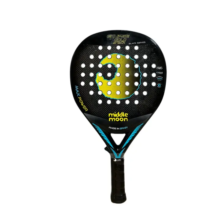 Pala de pádel Middle Moon ECLIPSE 7 GOLD ATTACK BLACK SERIES - 1